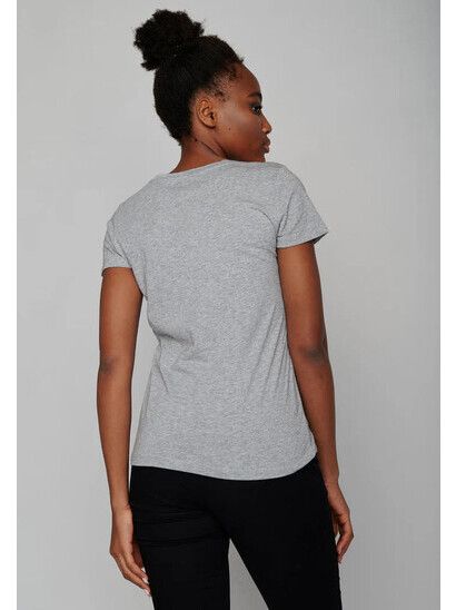 GreenBomb T-Shirt Bike Seagulls heather grey