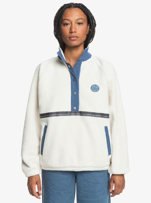 Quiksilver Women Sweater&#x20;UNI&#x20;Halfzip&#x20;Polar&#x20;birch