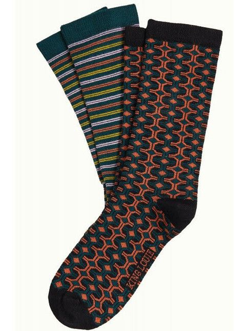 King Louie Socken Socks 2-Pack Savile caramel