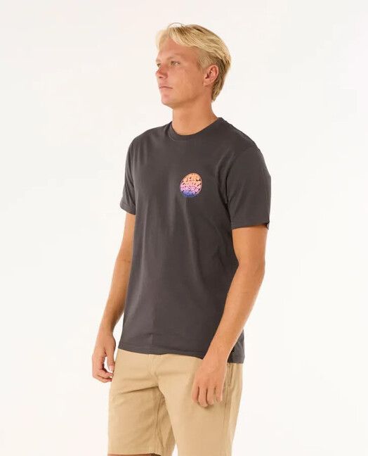 Rip Curl T-Shirt&#x20;Wettie&#x20;Passage&#x20;Icon&#x20;washed&#x20;black