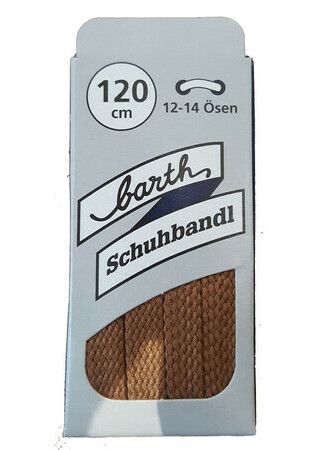 Barth Schuhbandl Schnürsenkel Sport flach braun 120cm