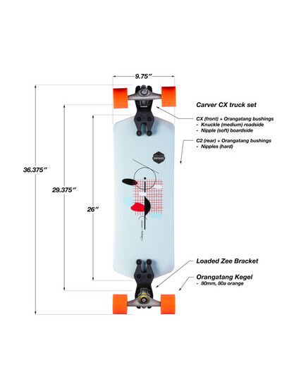 Loaded Surfskate Tangent 36" Surfskate