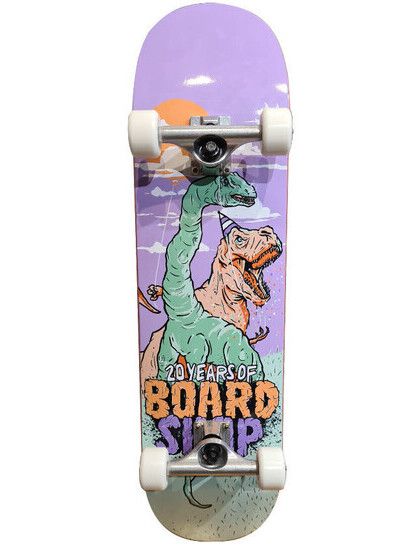 Boardshop Skateboard Dino 8.25" Anniversary 20 Years Complete