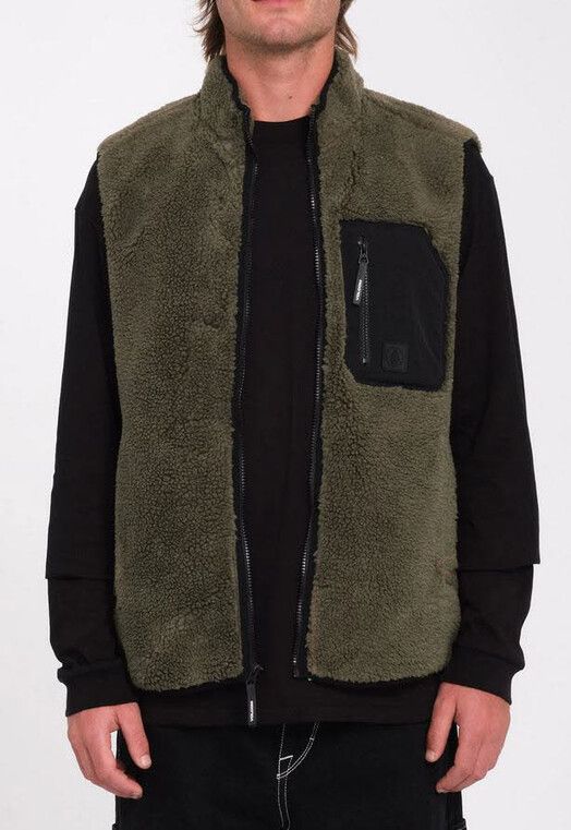 Volcom Weste&#x20;Muzzer&#x20;Fuzzar&#x20;Vest&#x20;wintermoss