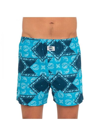 Deal Boxershort Paisley II blau