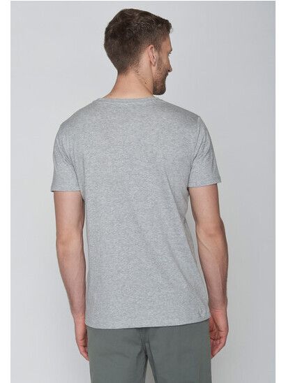 GreenBomb T-Shirt Nature Twin Hills heather grey