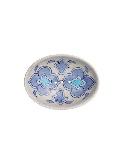 Tranquillo Seifenschale POR 558 Blue Pottery white/blue