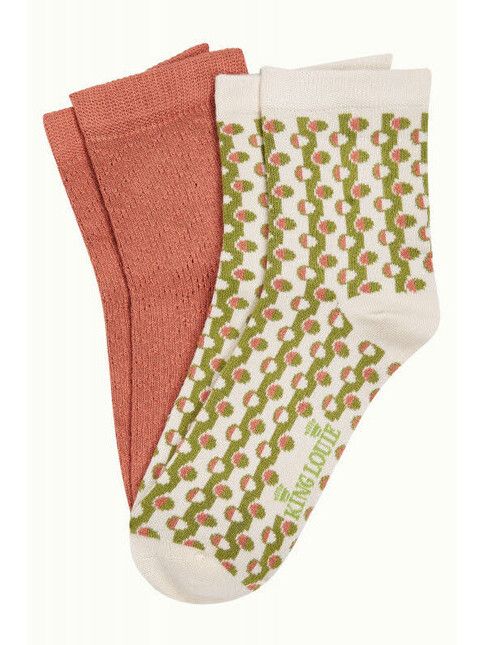 King Louie Socken Half Socks 2-Pack Cosette woodbine green