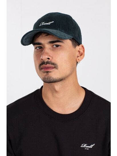 Reell Cap Single Script Cap dark green ribcor