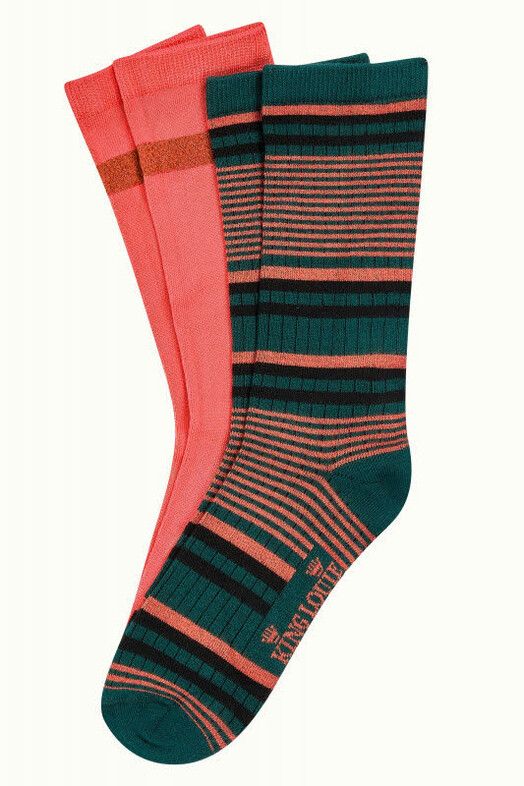 King Louie Socken&#x20;Socks&#x20;2-Pack&#x20;Icon&#x20;pine&#x20;green