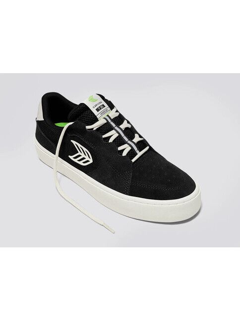 Cariuma Skateschuh T20 Pro black suede mesh ivory logo