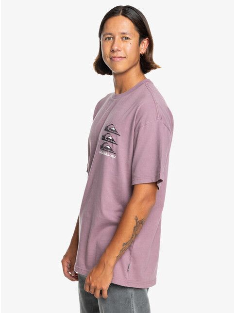 Quiksilver T-Shirt Vertical Logos purple