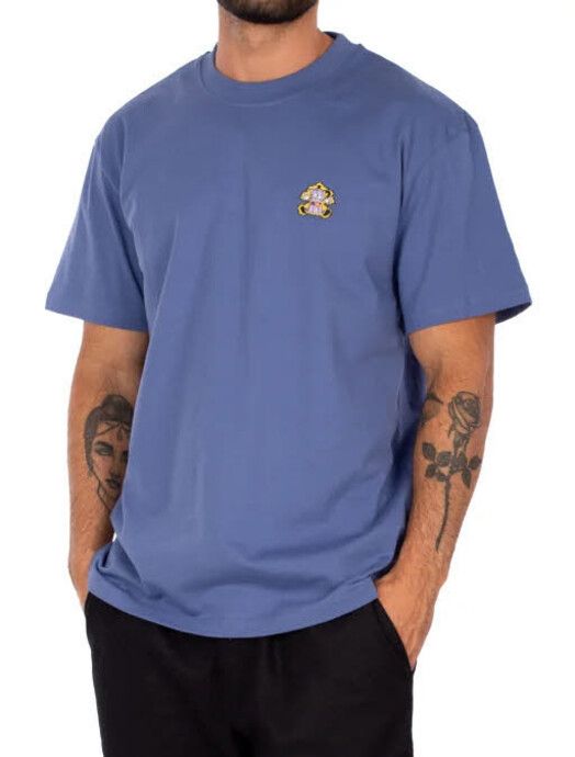 iriedaily T-Shirt&#x20;Coffeelectric&#x20;Emb&#x20;Tee&#x20;dove&#x20;blue