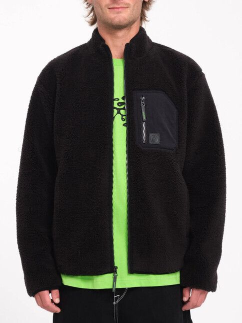 Volcom Jacke Muzzer Fuzzar Zip black