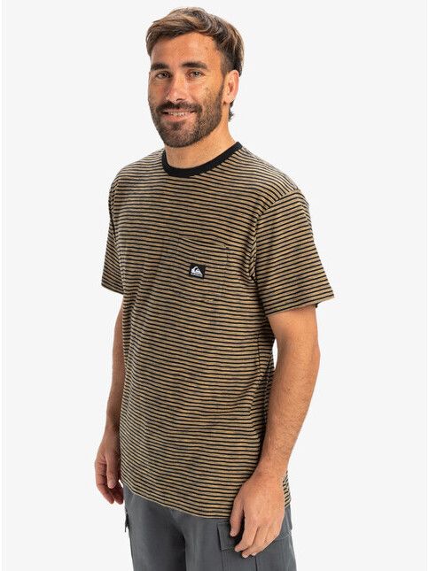 Quiksilver T-Shirt Kentin Pocket black stripes