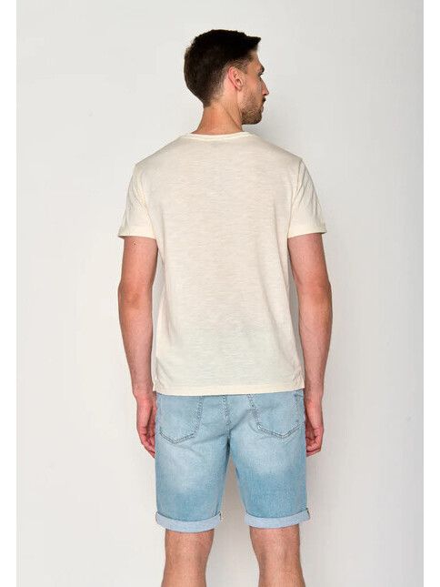 GreenBomb T-Shirt Bike Enzo creme white