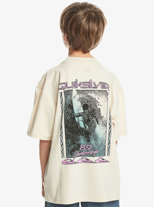 Quiksilver T-Shirt&#x20;Back&#x20;Flash&#x20;Youth&#x20;birch