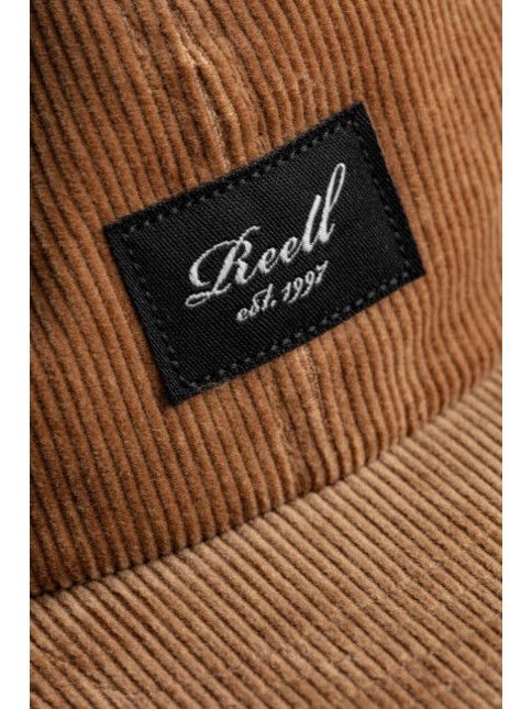 Reell Cap Flat 6-Panel Cap copper brown cord