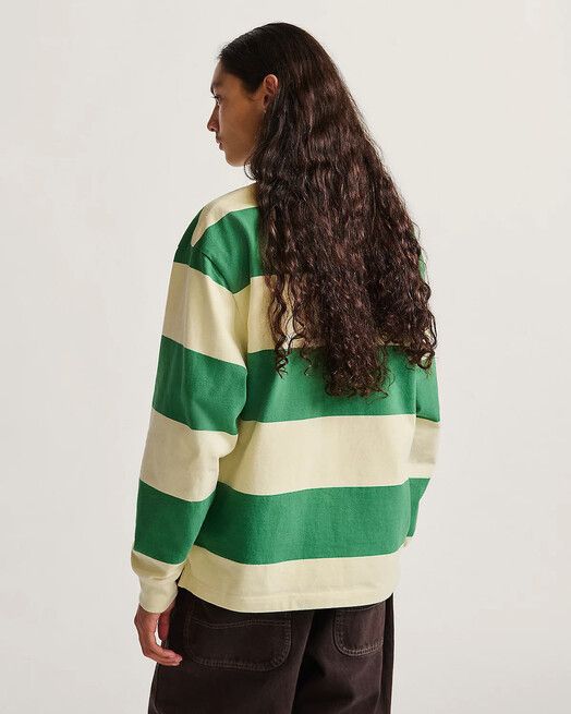 Vans Longsleeve&#x20;Ward&#x20;Stripe&#x20;Rugby&#x20;Knit&#x20;Polo&#x20;fairway