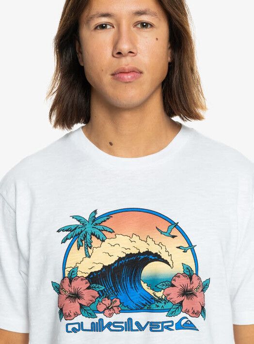 Quiksilver T-Shirt&#x20;Riding&#x20;Today&#x20;white