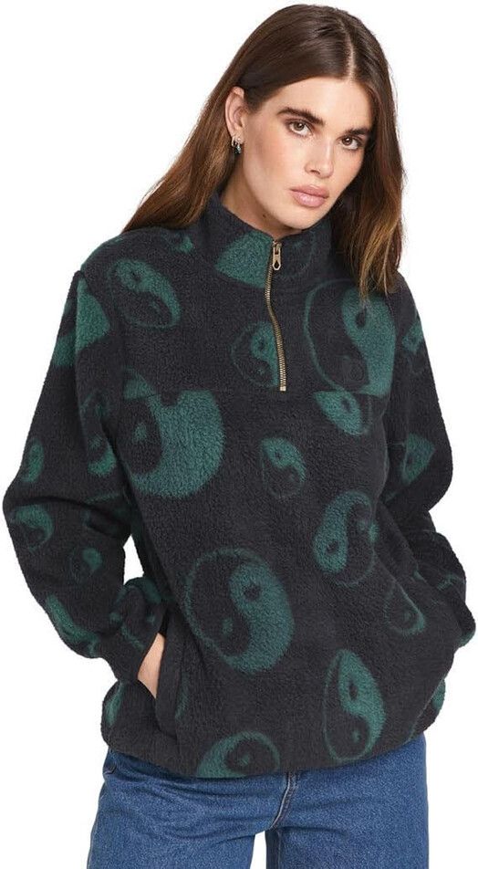 Volcom Sweater&#x20;Pheelin&#x20;It&#x20;Mock&#x20;Neck&#x20;black&#x20;combo