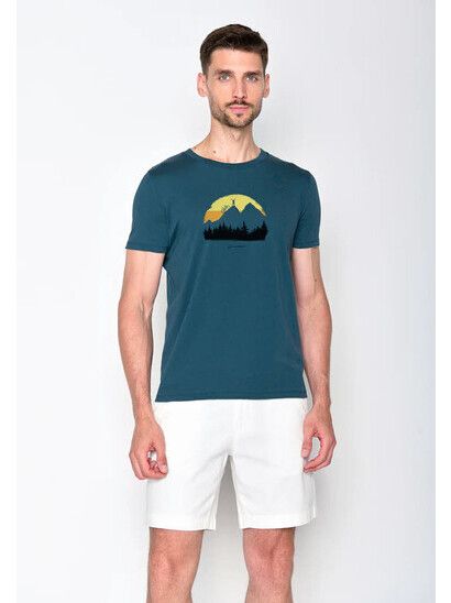 GreenBomb T-Shirt Nature Forest Happy blue stone