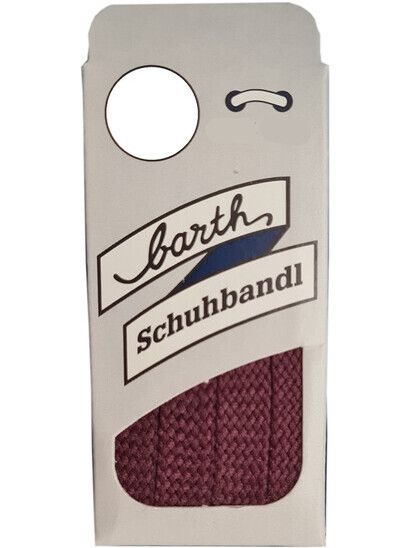 Barth Schuhbandl Schnürsenkel Sport flach weinrot