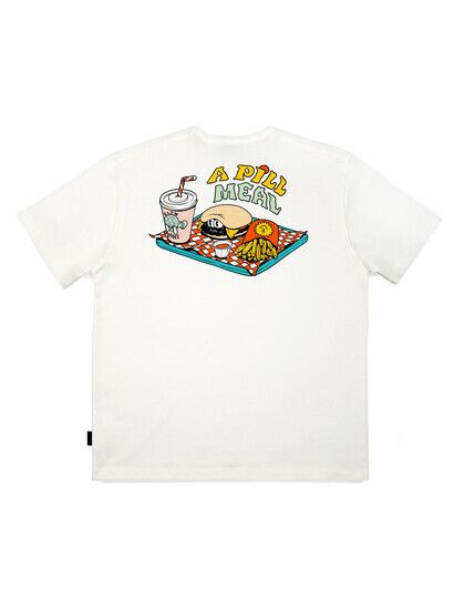 The Dudes T-Shirt A Pill Meal off-white