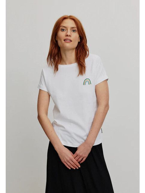 Recolution T-Shirt Cayenne Rainbow white