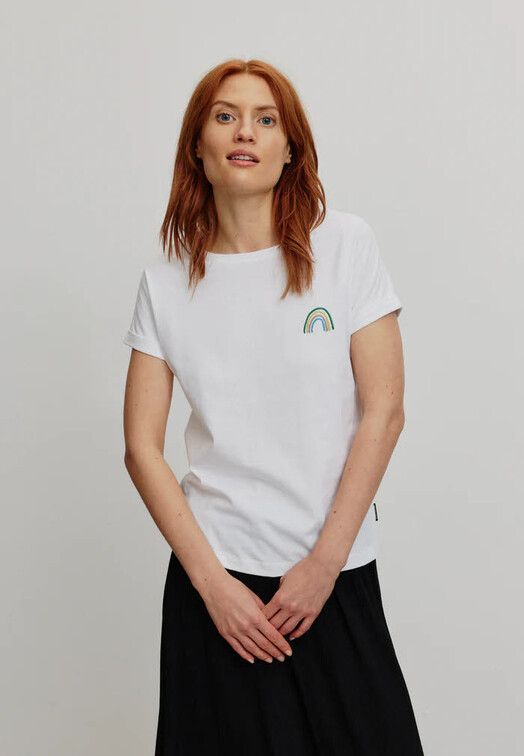 Recolution T-Shirt&#x20;Cayenne&#x20;Rainbow&#x20;white