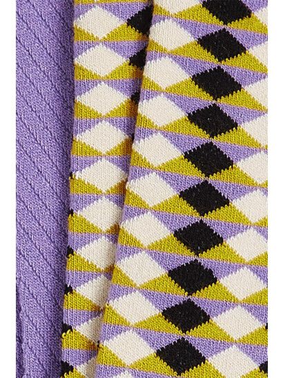 King Louie Socken Socks 2-Pack Mares sheer lilac