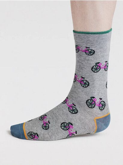 Thought Socken Berne Bike Bamoo Socks mid grey marle