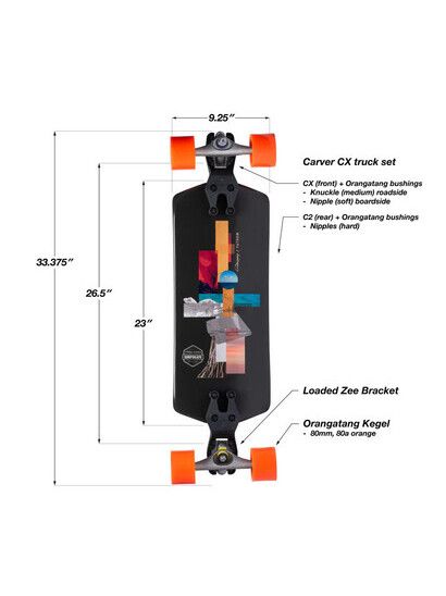 Loaded Surfskate Fathom Surfskate 33"