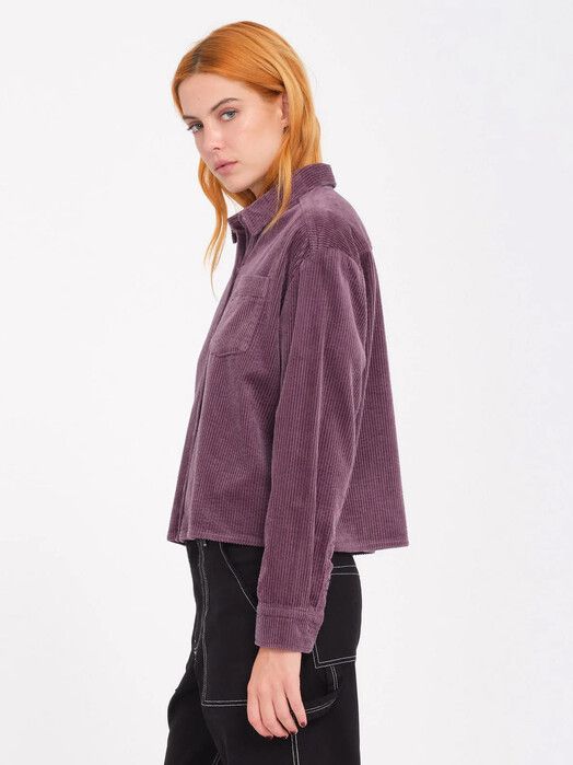 Volcom Jacke&#x20;Weellow&#x20;Cord&#x20;Shirt&#x20;vintage&#x20;violet