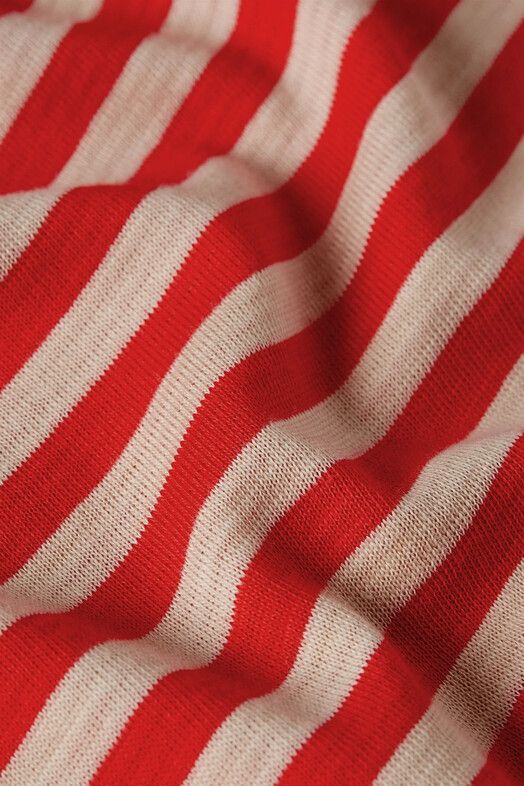 King Louie T-Shirt&#x20;Aria&#x20;Knot&#x20;Shirt&#x20;Chopito&#x20;Stripe&#x20;fire&#x20;red