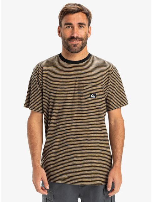 Quiksilver T-Shirt Kentin Pocket black stripes