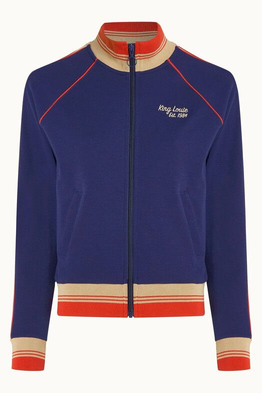 King Louie Zipper&#x20;Lila&#x20;Coljack&#x20;Miami&#x20;Sweat&#x20;beacon&#x20;blue