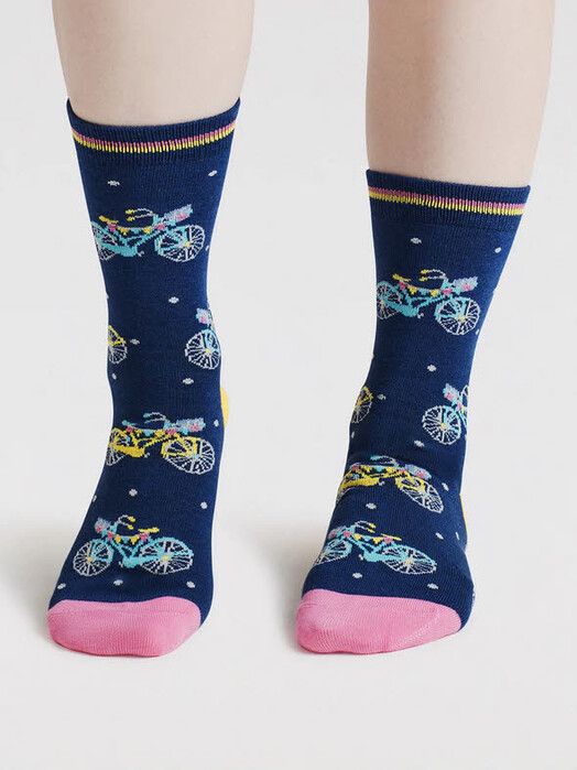 Thought Socken&#x20;Rosette&#x20;Bike&#x20;Bamboo&#x20;Socks&#x20;indigo&#x20;blue