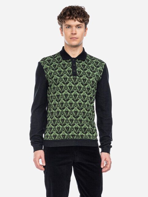 ATO Berlin Pullover Enne GOTS green/black