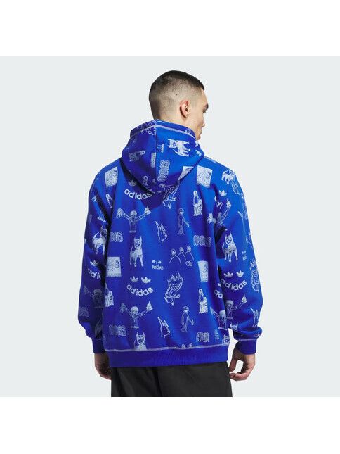 Adidas Kapuzenpullover Dill Hoodie royalblue white