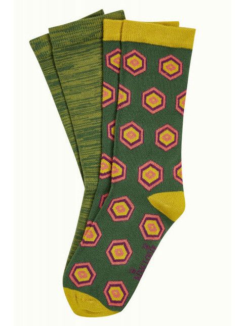 King Louie Socken Socks 2-Pack Crown fir green