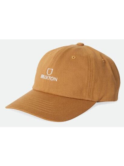 Brixton Cap Alpha LP golden brown vintage wash