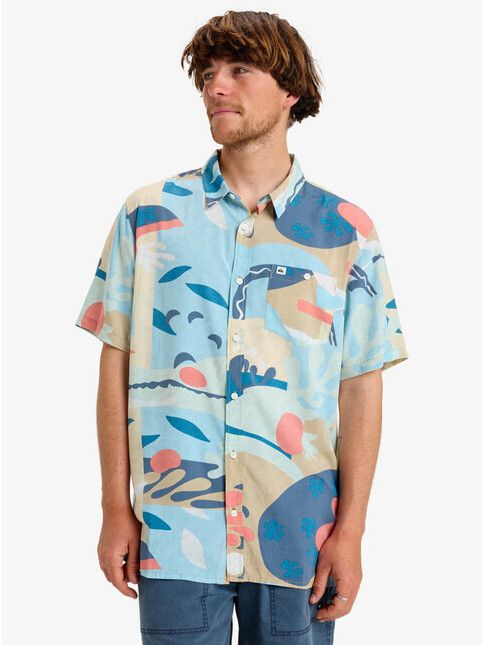 Quiksilver Hemd Safe Paradise khaki abstractom