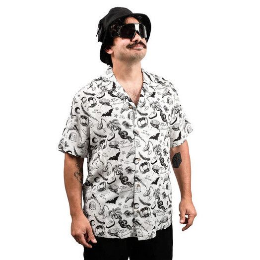 The Dudes Hemd&#x20;Occult&#x20;Hawaiian&#x20;Shirt&#x20;off&#x20;white