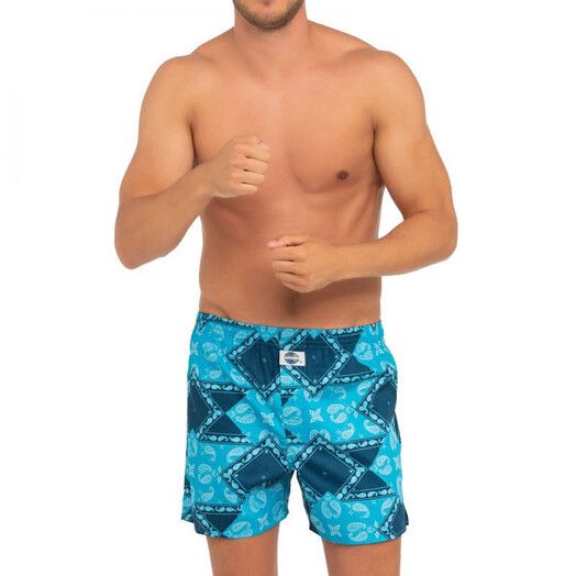 Deal Boxershort&#x20;Paisley&#x20;II&#x20;blau