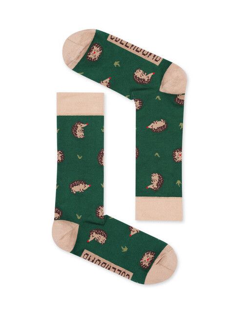 GreenBomb Socken Animal Hedgehog green