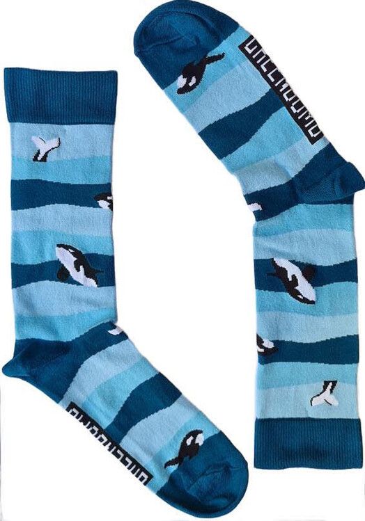 GreenBomb Socken&#x20;Animal&#x20;Orca&#x20;blue