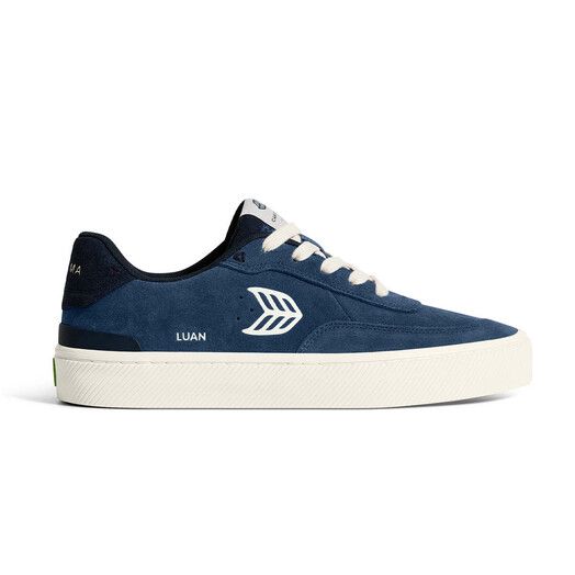 Cariuma Skateschuh&#x20;Luan&#x20;Pro&#x20;shadow&#x20;blue&#x20;suede&#x20;ivory&#x20;logo