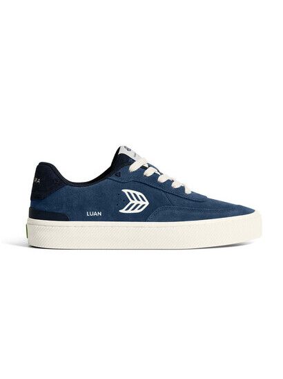 Cariuma Skateschuh Luan Pro shadow blue suede ivory logo