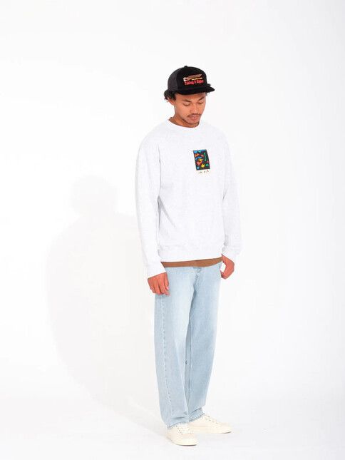 Volcom Sweater Arthur Longo Crew bone heather